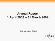 Annual Report 1 April 2003 31 March 2004
