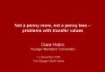 Not a penny more, not a penny less problems with transfer values Clare Hobro Younger Members Convent PowerPoint PPT Presentation