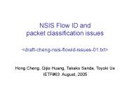 NSIS Flow ID and packet classification issues