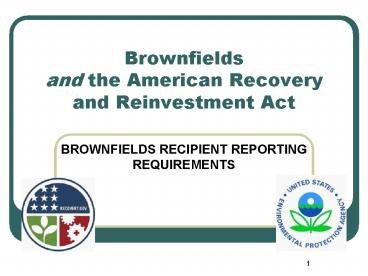 Brownfields and the American Recovery and Reinvestment Act