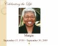Honor the Memory/Celebrate the Life of Margie Brown-Boynes PowerPoint PPT Presentation