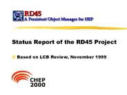 Status Report of the RD45 Project