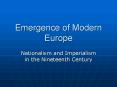 Emergence of Modern Europe PowerPoint PPT Presentation