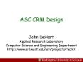 ASC CRM Design PowerPoint PPT Presentation