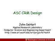 ASC CRM Design