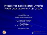 Process-Variation-Resistant Dynamic Power Optimization for VLSI Circuits