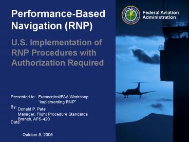 PerformanceBased Navigation RNP