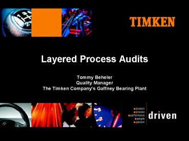 Layered Process Audits