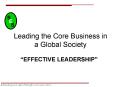 Leading the Core Business in a Global Society PowerPoint PPT Presentation