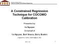 A Constrained Regression Technique for COCOMO Calibration PowerPoint PPT Presentation