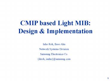 Light MIB