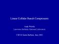 Linear Collider Bunch Compressors PowerPoint PPT Presentation