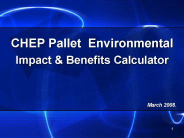 CHEP Pallet Environmental Impact