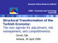 Structural Transformation of the Turkish Economy: The new agenda for adjustment, risk management, and competitiveness PowerPoint PPT Presentation
