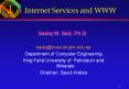 Internet Services and WWW PowerPoint PPT Presentation