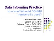 Data Informing Practice