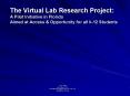 The Virtual Lab Research Project: A Pilot Initiative in Florida Aimed at Access PowerPoint PPT Presentation
