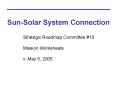 SunSolar System Connection PowerPoint PPT Presentation