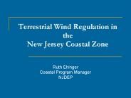 Terrestrial Wind Regulation in the New Jersey Coastal Zone
