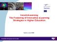 InnoUniLearning The Fostering of Innovative eLearning Strategies in Higher Education PowerPoint PPT Presentation