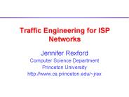 Traffic Engineering for ISP Networks