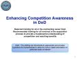 Enhancing Competition Awareness in DoD PowerPoint PPT Presentation