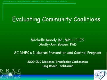 Evaluating Community Coalitions