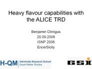 Heavy flavour capabilities with the ALICE TRD