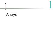 Arrays