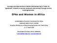 Concepts and Approaches to Gender Mainstreaming in Trade: Its gendered impacts on women producers an PowerPoint PPT Presentation