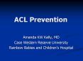 ACL Prevention PowerPoint PPT Presentation