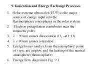 9. Ionization and Energy Exchange Processes
