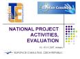 NATIONAL PROJECT ACTIVITIES, EVALUATION PowerPoint PPT Presentation