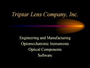 Triptar Lens Company, Inc.