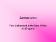 Jamestown PowerPoint PPT Presentation