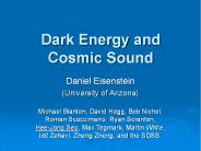 Dark Energy and Cosmic Sound