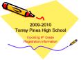 20092010 Torrey Pines High School PowerPoint PPT Presentation