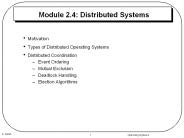 Module 2.4: Distributed Systems