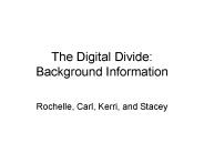The Digital Divide: Background Information