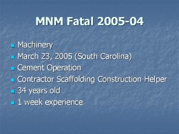 MNM Fatal 2005-04
