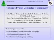 Towards Proton Computed Tomography