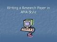Writing a Research Paper in AMA Style PowerPoint PPT Presentation