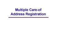 Multiple Care-of Address Registration