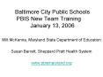 Baltimore City Public Schools PBIS New Team Training January 13, 2006 PowerPoint PPT Presentation