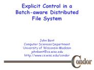 Explicit Control in a Batch-aware Distributed File System