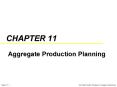 Aggregate Production Planning PowerPoint PPT Presentation