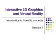 Interactive 3D Graphics and Virtual Reality PowerPoint PPT Presentation