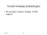 Award winning technologies
