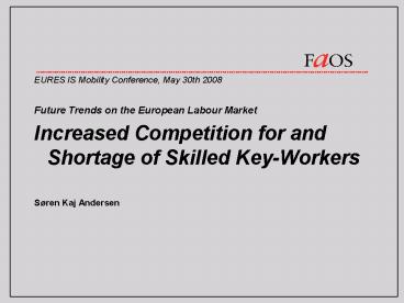 Future Trends on the European Labour Market