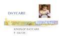 DAYCARE PowerPoint PPT Presentation
